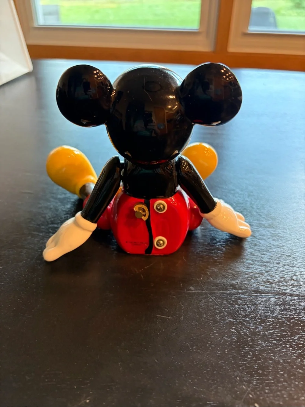 Vintage Disney Schmid Mickey Mouse Club Ceramic Figurine Music Box